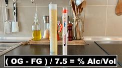 DENSIMETER or HYDROMETER - How to Calculate the Alcohol Content of Homemade Beer and Homemade Wine