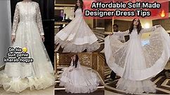 Self Made Fancy Dress Designing Tips & Ideas | White Dress Design | Part 2