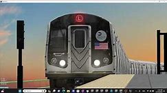 Openbve Gameplay Simulator NYCT BMT New Kawasaki 3d 2021 R143 L train to 8th Avenue 14th Street