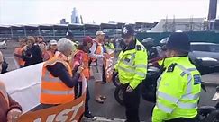 UK anti-oil protesters clash with frustrated commuters
