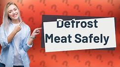 How long to defrost meat in oven?