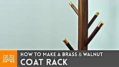 How to Make a Brass and Walnut Coat Rack // Woodworking & Metalworking | I Like To Make Stuff