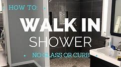 How to Build a Walk In Shower - Curbless - Durock Shower