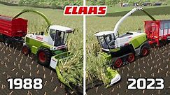 Claas Jaguar Forage Harvester 1988 & 2023 - Corn Silage Harvest - Farming Simulator 22