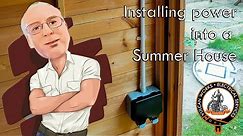 ELECTRICAL WIRING | Installing electrical wiring for a double socket into a Summer House