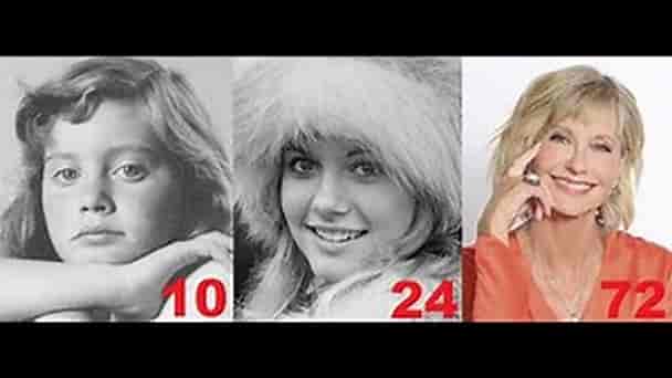 Olivia Newton-John from 0 to 73 years old