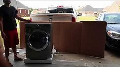 Unpacking New LG Dryer From Lowe's