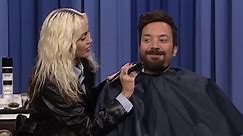 Miley Cyrus Shaves Jimmy Fallon's Beard: "It's Not as Bad as It Looks"