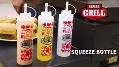 Expert Grill Plastic 14-Ounce Condiment Squeeze Bottle,8.8x 2.3 x 2.3”