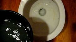 Tutorial: How to flush a toilet with a bucket of water