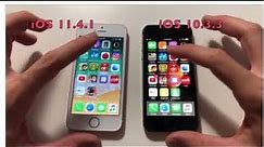 iPhone SE iOS 10.3.3 vs 11.4.1 !