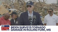 Biden surveys damage in Rolling Fork, Mississippi after deadly tornado | LiveNOW from FOX