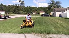 Mowing and Striping Thick Bahia Grass