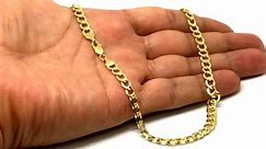 10k Yellow Gold Comfort Curb Chain Necklace, 5.7mm