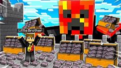 7 Ways to Steal My Little Brother's Netherite in Minecraft!