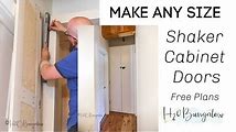 How to Make Shaker Cabinet Doors Without a Router - DIY Tips
