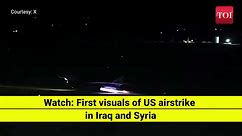First visuals: US military strikes militia groups in Iraq and Syria in retaliation to Jordan killings