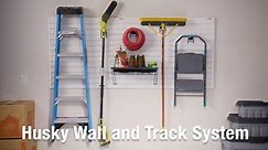 Husky Garage Wall Track Tote Storage Kit (6-Piece) 90417HWSK