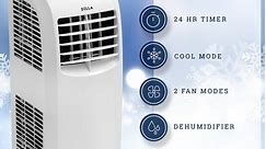 DELLA 8000 BTU Portable Air Conditioner Fan 70 Pint/Day Dehumidifier Timer Rooms Up to 350 Sq.Ft Window Kit - standard - Bed Bath & Beyond - 15874418