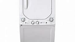 GE Unitized Spacemaker 24" White Stack Washer With Gas Dryer - GUD24GSSMWW