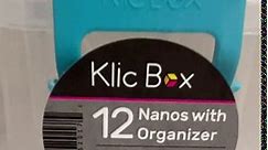 KLIC BOX 12 NANO SMALL CLEAR STORAGE CONTAINERS WITH LIDS