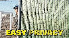 Convert Your Chain Link Fence To Privacy In 2 Easy Steps