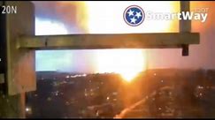 Tenn. transportation camera shows tornado, large fire ball knocking out power stations