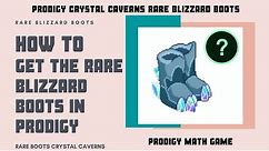 Prodigy Math Game | How to Get RARE BLIZZARD BOOTS in CRYSTAL CAVERNS PRODIGY.