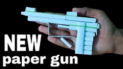 How to make paper gun | make paper gun easy that shoots paper bullet | paper gun | gun