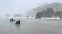 City frozen, China in chaos! Unexpected snowstorm destroys cars in Henan