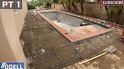 Concrete Pool Deck Demo and Setup with Drains