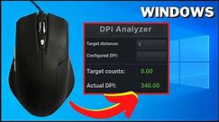 How To Check Your Mouse DPI In Windows (PC)