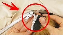 With This Method You Repair a Broken Zipper in 2 Minutes, even if you are not a Tailor!