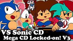 FNF | Vs Sonic CD V3 - Mega CD Locked-on DEMO 3 | Game Over + Sussy Mod | Mods/Hard |