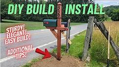 Build & Install, Elegant, Sturdy, Mailbox Post