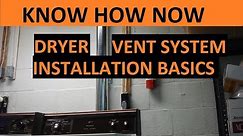 Install Upgrade to Dryer Vent Pipe System