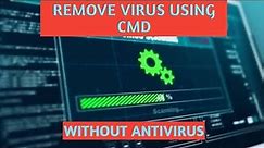 Remove Virus From Your PC Using Command Prompt (cmd) || Without Anti virus