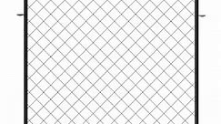 YARDLINK Diamond Grid No Dig Fence 3-ft H x 4-ft W Black Steel No Dig Yard Fence Panel Lowes.com