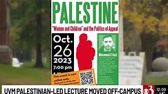 UVM cancels in-person event with Palestinian poet