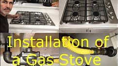How to Install a Gas Stove and Remove an Electric Stove - James