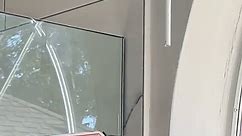 Glass panel #glasspanel #contemporarybathroom #curblessshower #zeroentryshower