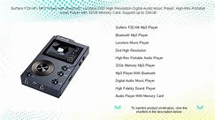 Surfans F20 HiFi MP3 Player with Bluetooth, Lossless DSD High Resolution Digital Audio Music Player, High-Res Portable Audio Pla