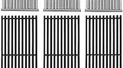 17'' Stamped Infrared Emitters &Grill Grates for Charbroil Tru-Infrared Replacement 3-Burner Gas Grill 463367016 463242516 463242515 463243016 466242515 463367516 G466-2400-W1 G474-0017-W1 Grill Parts