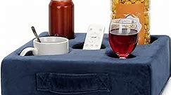 IGOHEALS Couch Cup Holder-Sofa Cup Holder Pillow Tray Organizer Caddy Cupholder for Bed, Rv, Tv, Car, Man Cave, Backseat for Remote, Drinks, Snacks