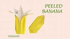 DIY Peeled Banana by fun and easy origami