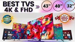 Best 43 inch 40 inch 32 inch TVs | TOP 4K SMART TVs | BB Days Sales | The Great Indian festival