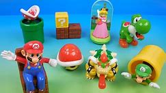 SUPER MARIO SET OF 8 McDONALDS 2017 HAPPY MEAL COLLECTION TOYS VIDEO REVIEW