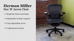 Get the Herman Miller Size "B" Aeron chair for only $499