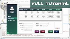 JavaFX Full Tutorial - Employee Management System with SOURCE CODE