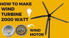 Make Wind Turbine At Home 2000 Watt Wind Turbine Free Energy Generator